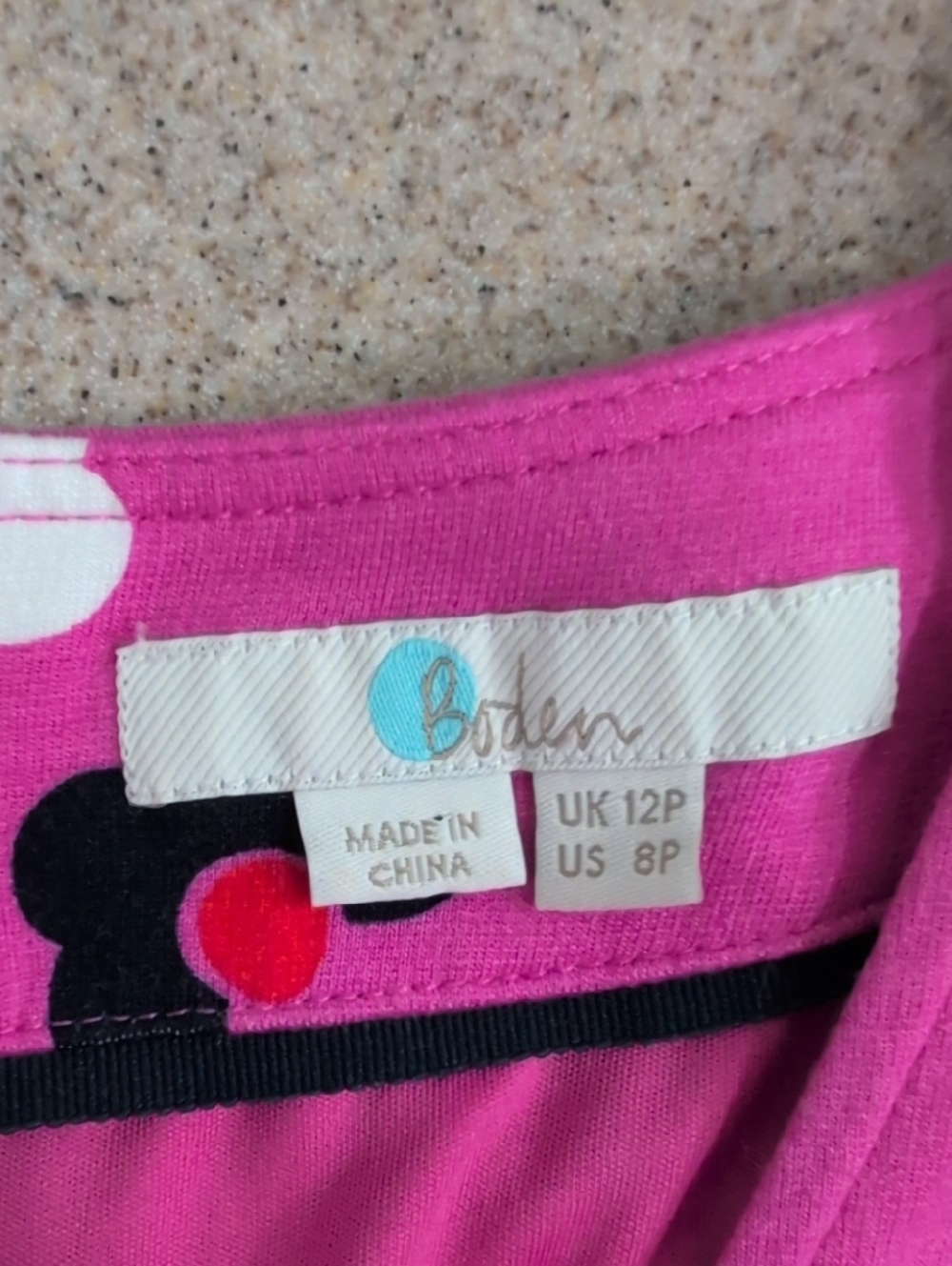Boden Joanna Ponte Dress, Pink With Daisies, Sleeveless Summer Size 8P - Picture 9 of 11